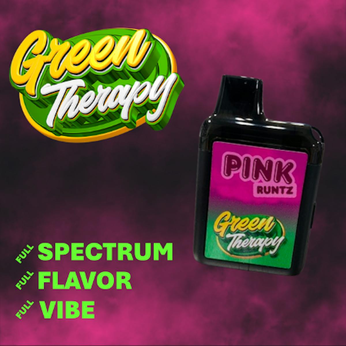 Photo of Green Therapy Pink Runtz 2g Full Spectrum Disposable Vape
