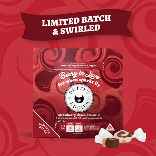 Strawberry Chocolate Swirl – (50mg) Chews-active