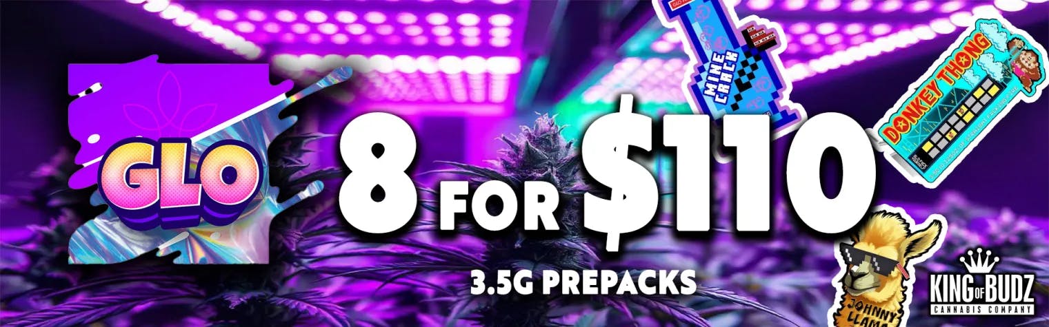 GLO Farms 3.5g Prepack - 8 for $110