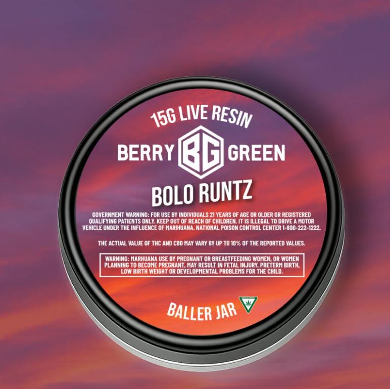 Berry Green | Bolo Runtz | 15g Live Resin