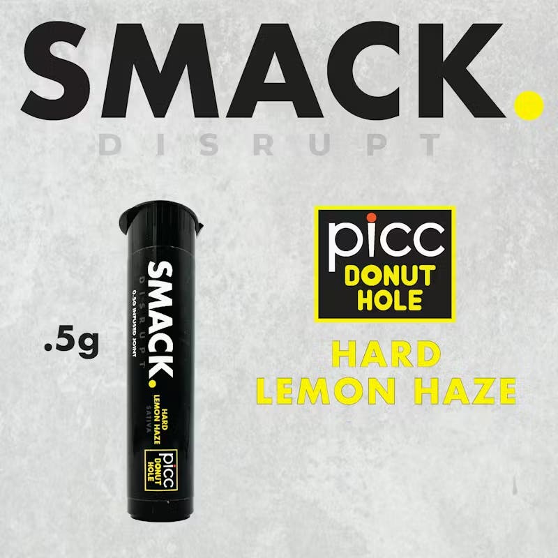 PICC SMACK. - Hard Lemon Haze - Infused Pre-roll - 0.5g - Bronx