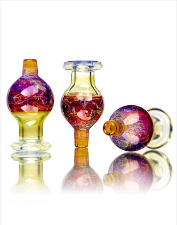 Product: Messy Glass | Marbled Glass Bubble Carb Cap - 25mm