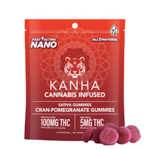 Sativa NANO CranPom | Gummies | 10pk | 100mg | Kanha-1