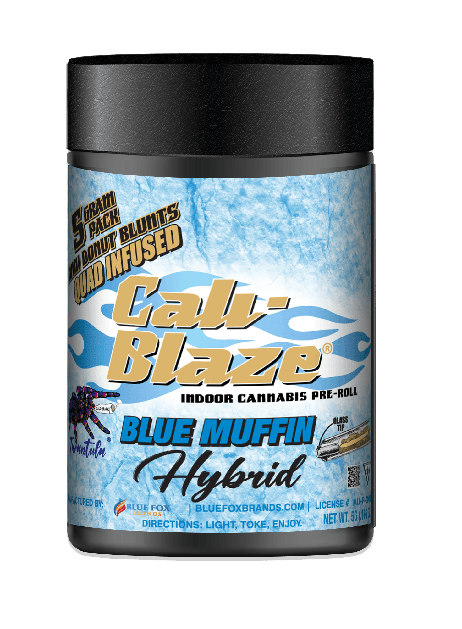 Product Blue Muffin Tarantula Donut Blunts | Pre Rolls | 1g 5pk