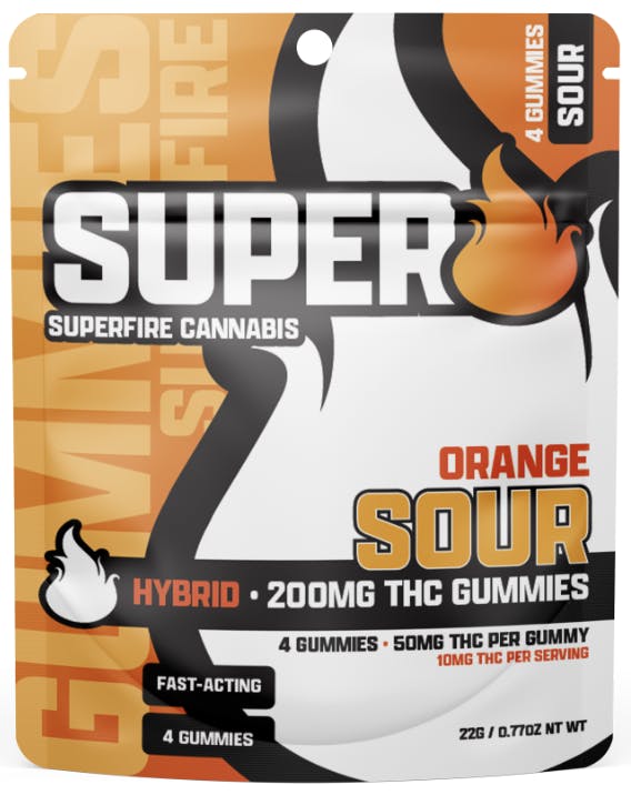 Product: Superfire | Gummies - Sour Orange - 200mg