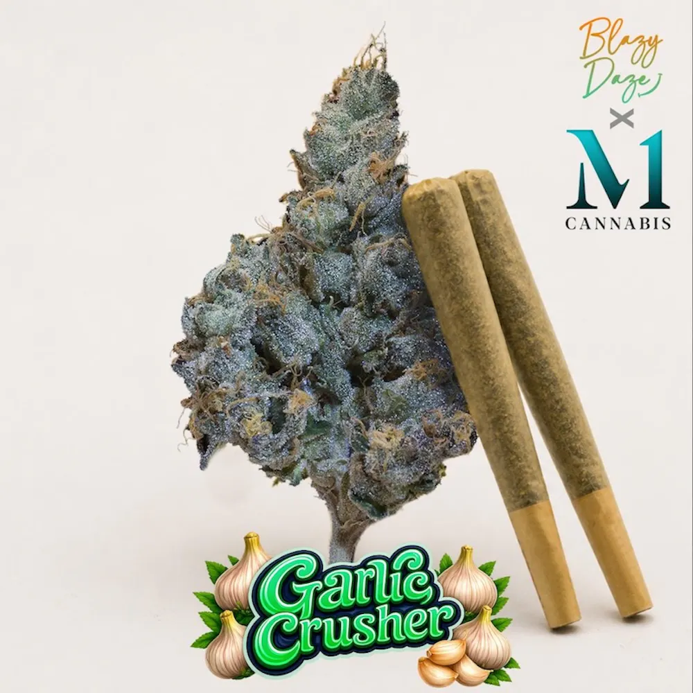 Product Blazy Daze - Garlic Crusher Pre-Roll 0.5g 2pk (1g)
