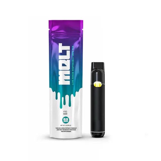 Melt Live Rosin Disposable Fig Bar .5g (indica)