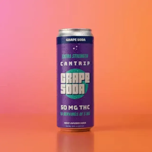 Cantrip Seltzer Grape Soda 10mg/12oz (hybrid, drinks, 1.4g)