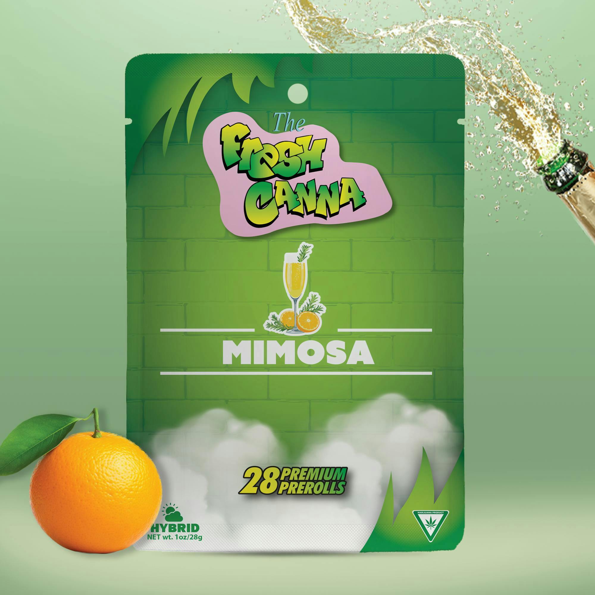 FRESH CANNA | MIMOSA | PRE-ROLLS | 28PK x 1G | 28G/ HYBRID