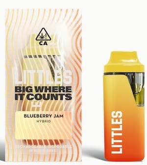 littles disposable vape Littles: 1ml Live Resin Blueberry Jam Disposable Vape