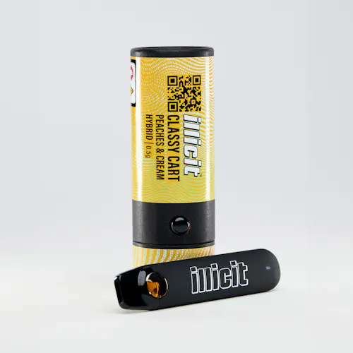 Peaches and Cream Classy Cart Disposable Vape .5g-active