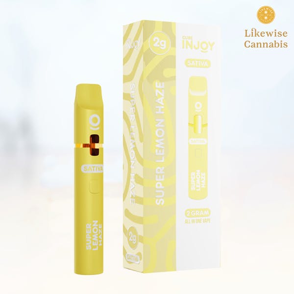 SUPER LEMON HAZE 2G OIL DISPOSABLE - CURE INJOY | Likewise Cannabis Craft -  OKC