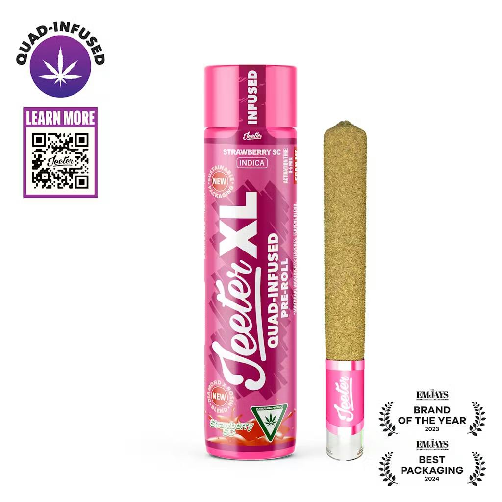 Jeeter - 2g Quad Infused Preroll - Strawberry Shortcake