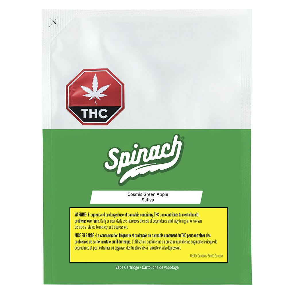 Spinach - cosmic green apple 510 thread cartridge
