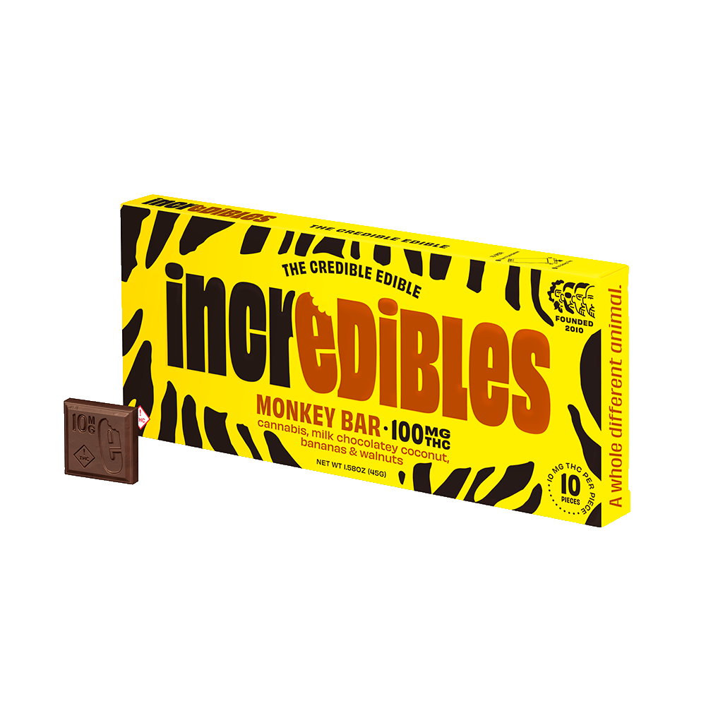 Incredibles | Monkey Bar | 100mg Chocolate Bar