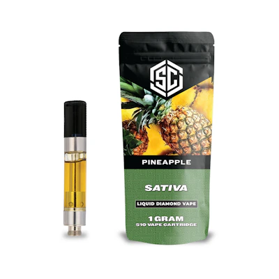 Society C - 1g Liquid Diamond Cart - Pineapple - CARTRIDGES by Society C at King of Budz