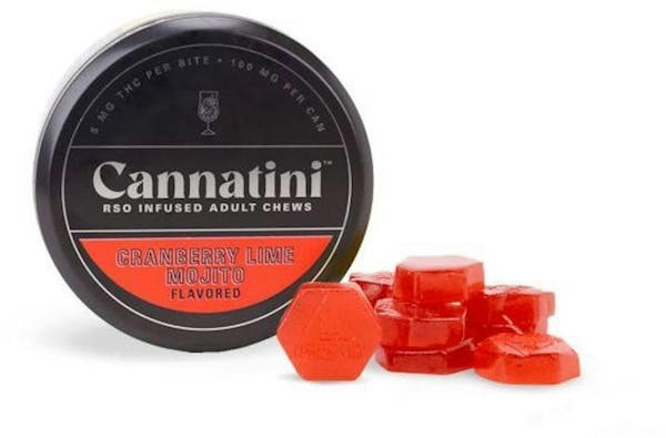 Cranberry Lime Mojito - 100mg 20pk Indica RSO Gummies - Cannatini