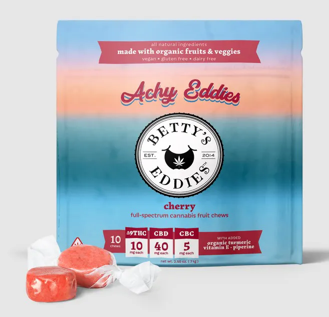 Betty's Eddies: Chews | Cherry | 1:4:5 THC:CBD:CBC | 10mg THC