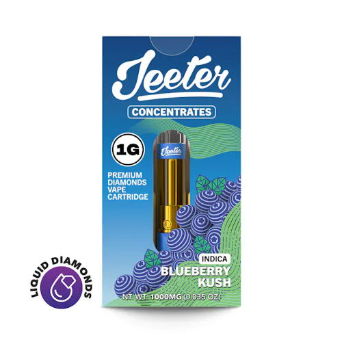 Blueberry Kush Premium Diamonds Vape Cartridge | 1g-active