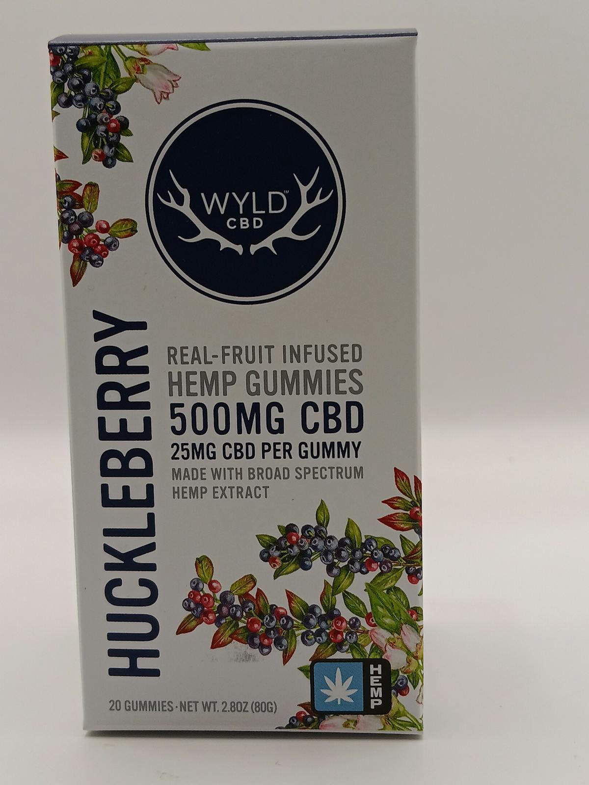 Photo of Huckleberry 500 MG CBD Gummy (WYLD)
