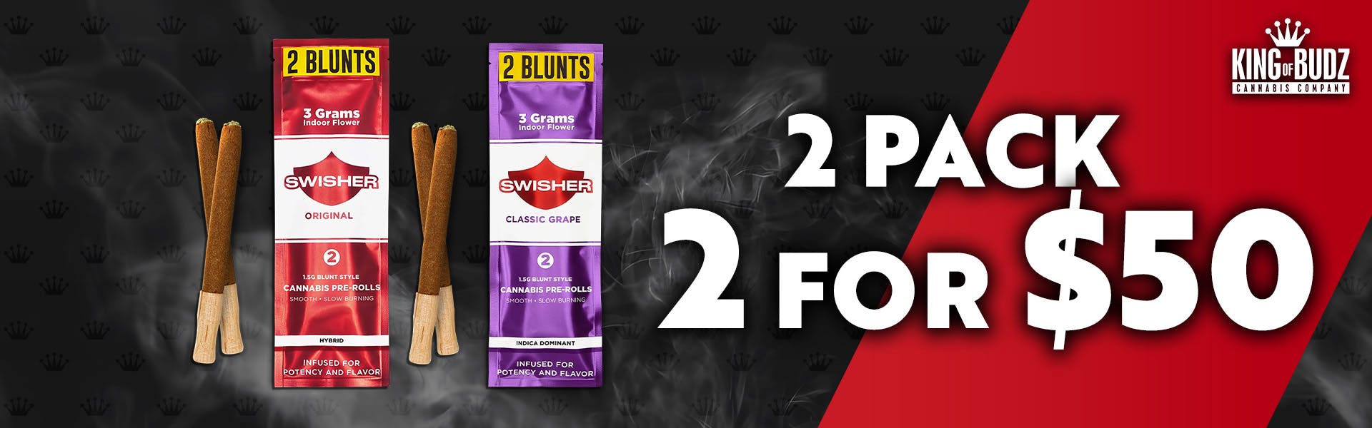 Swisher 1.5 Infused Blunt 2pk 2/$50
