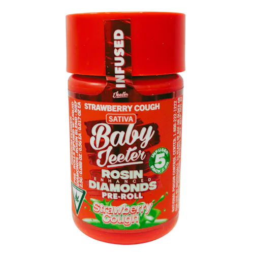 Strawberry Cough Baby Jeeter Infused Pre-Roll 5-pack | 2.5g-1