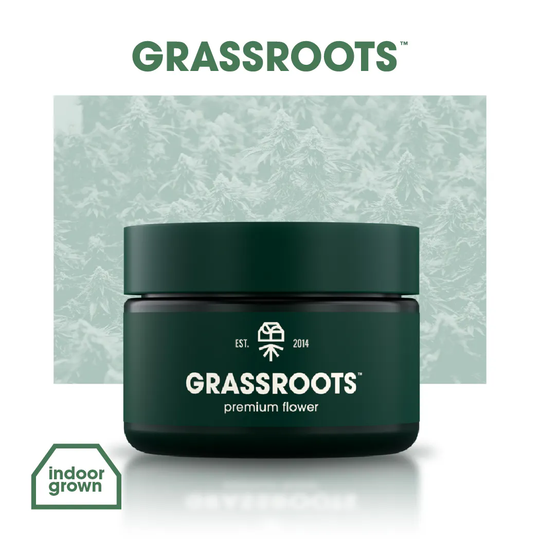 【10230】 Grass Roots SGB-550 LADIES ROOM Grassroots 3.5g Jar Orange Z Sativa 27.15%THC at High Society