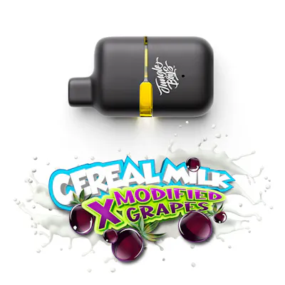 Cereal Milk x Modified Grapes #4 - Live Resin Vape Pen, as Jungle Boys's menu shows it