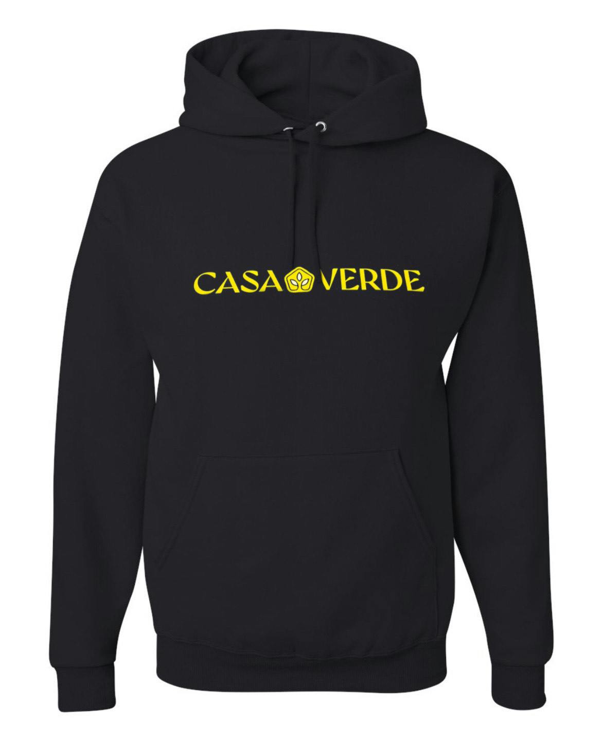 Casa Verde Men's Cut Hoodie Black