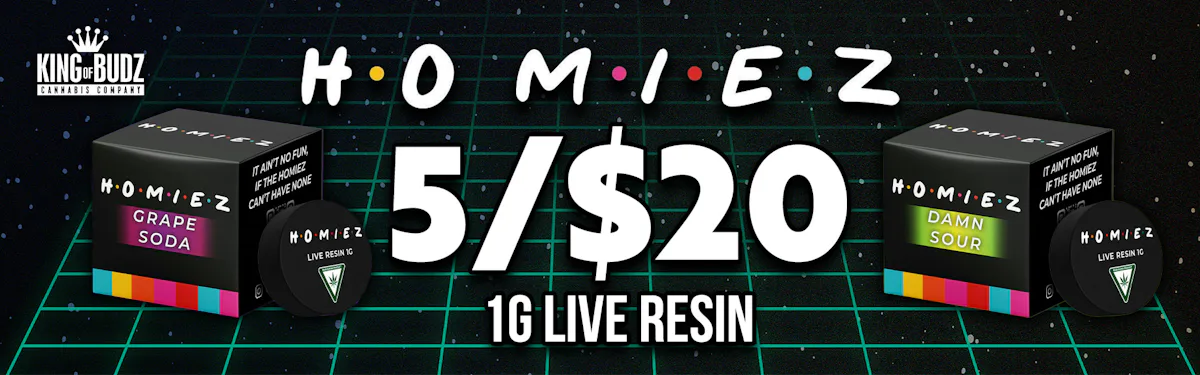 Homiez - 1g Live Resin - 5 for 20$