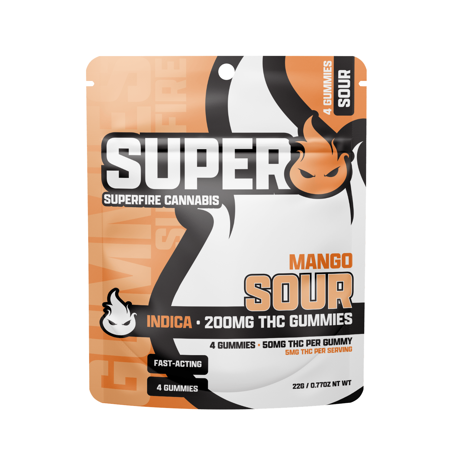 Superfire - 200mg Gummies - Sour Mango