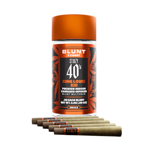 Stiiizy - 5-Pack .5g Live Resin Infused Blunts - King Louis XIII