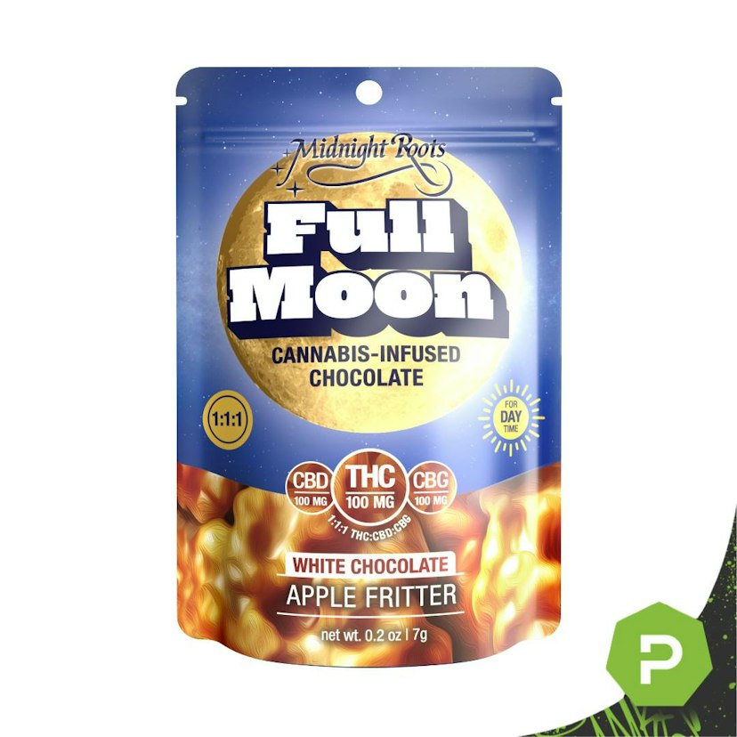 Midnight Roots - Apple Fritter 1:1:1 THC:CBD:CBG Full Moon 100mg Chocolate Edible