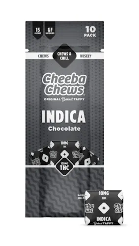 Wax Wrapped Chocolate Indica Taffy – 10pk/100mg-active