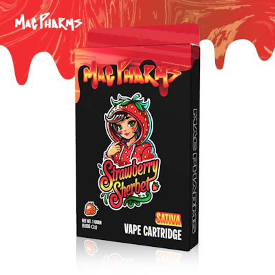 Mac Oils - 1g Cart - Strawberry Sherbet