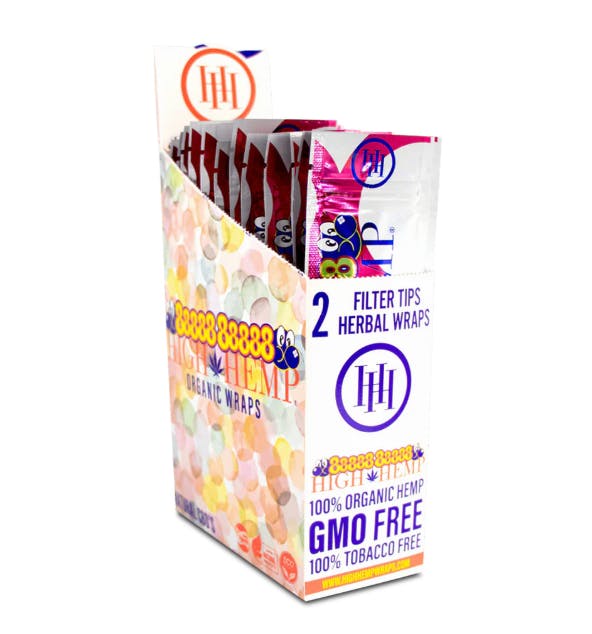 High Hemp Organic Wraps Bubble Gum