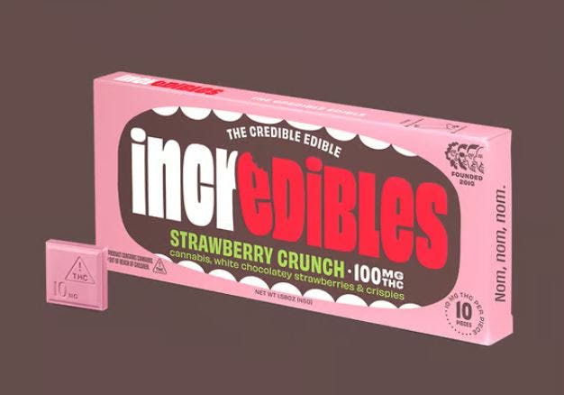 Product 5mg Strawberry Crunch White Chocolate Bar 20pc