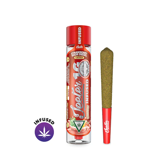 Strawberry Sour Diesel Jeeter Infused Pre-Roll | 1g