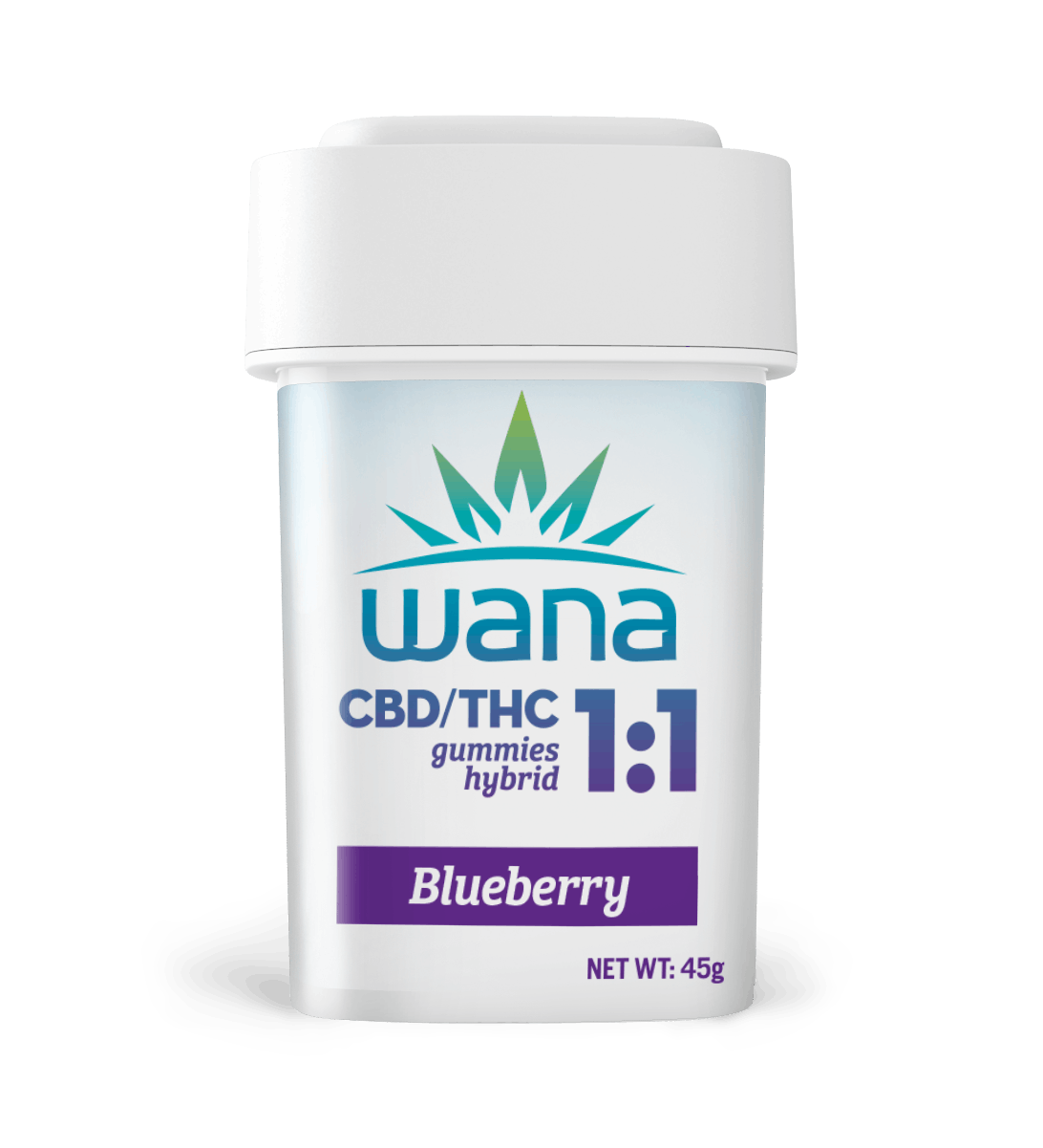 Wana Blueberry 11 THCCBD 10pk Gummies 100mg THC/100mg CBD