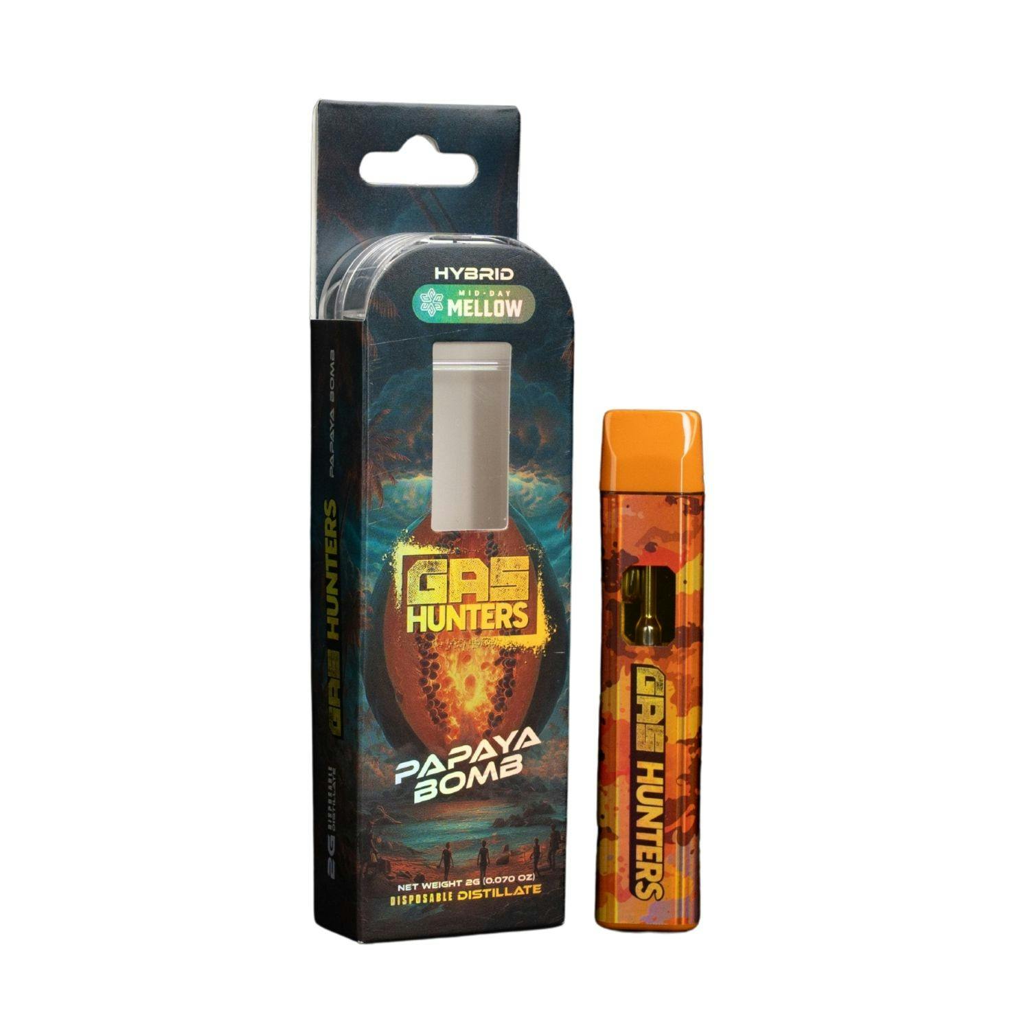 Gas Hunters - Disposable Vape - (2g) - Hybrid - **PAPAYA BOMB** (2/$24)