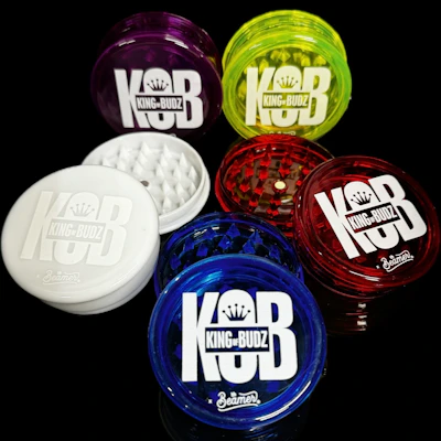 KOB - Virgin Acrylic Grinder (Assorted Colors) - ACCESSORIES by King of Budz at King of Budz