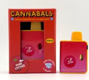 Cannabals Liquid Diamonds AIO Vape | 2g | Pink Lychee