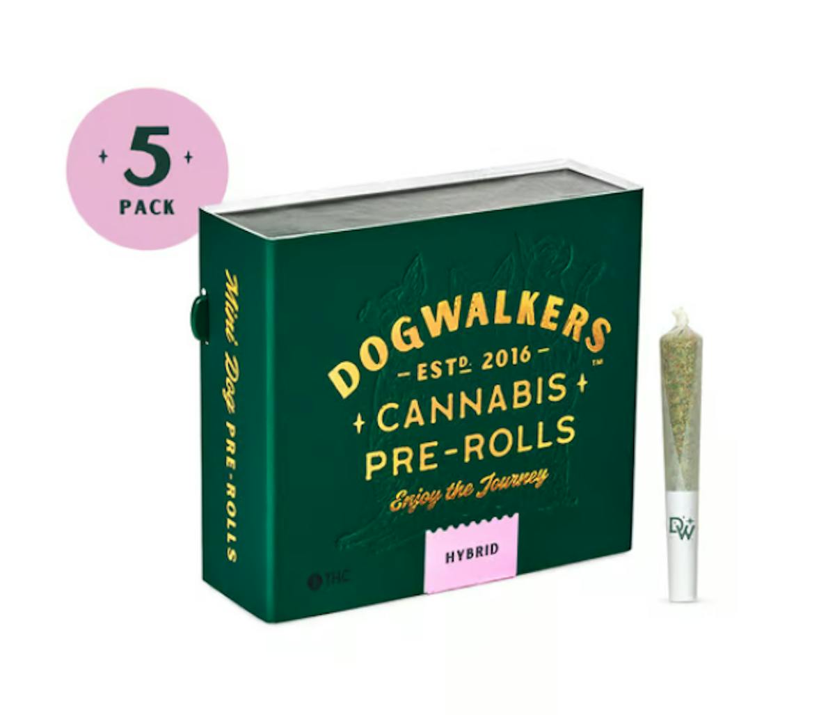 Photo of Dogwalkers Outta My Head 0.35g 5pk Infused Prerolls
