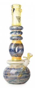Red Eye Glass - 14" Tantra Donut Bubble Base Water Pipe (Limited Edition)