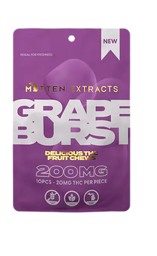 Grape Burst Fruit Chews | 200MG-1