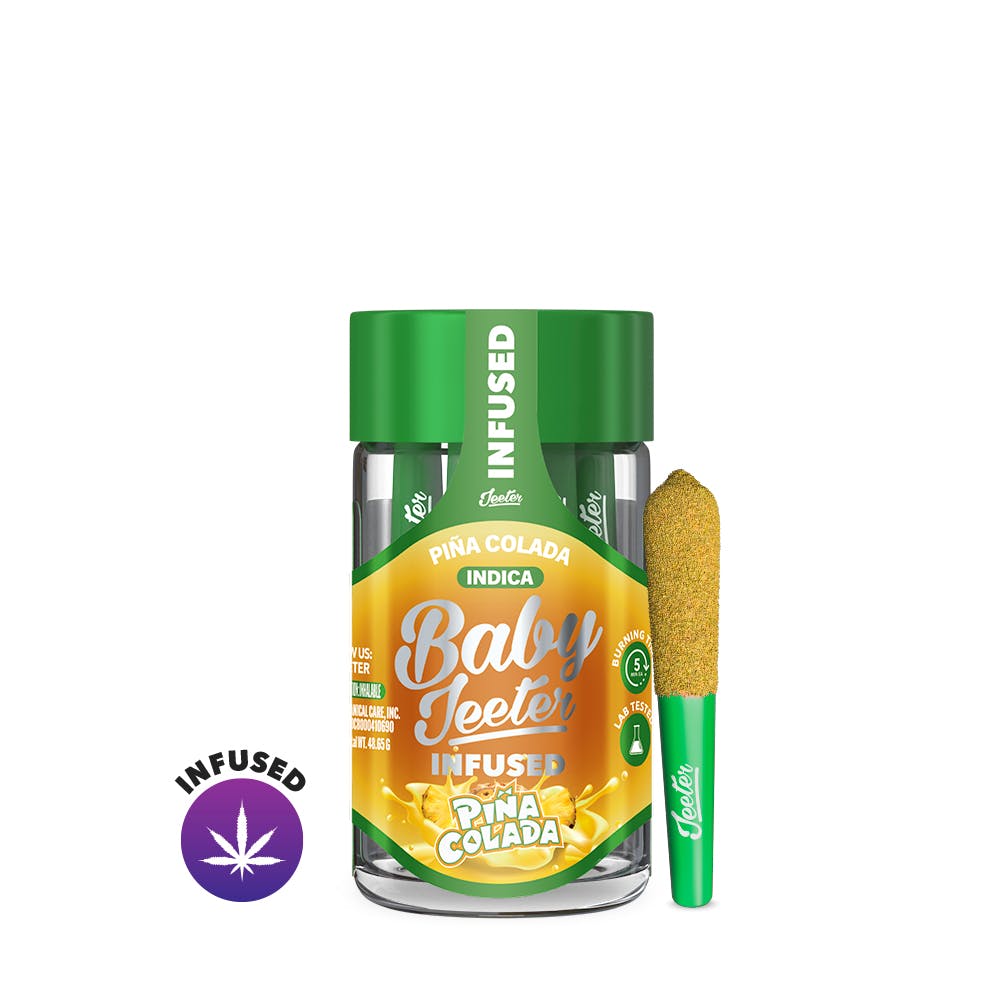 Jeeter - Quad Infused Baby Prerolls 5pk - Pina Colada (H) (2.5g)