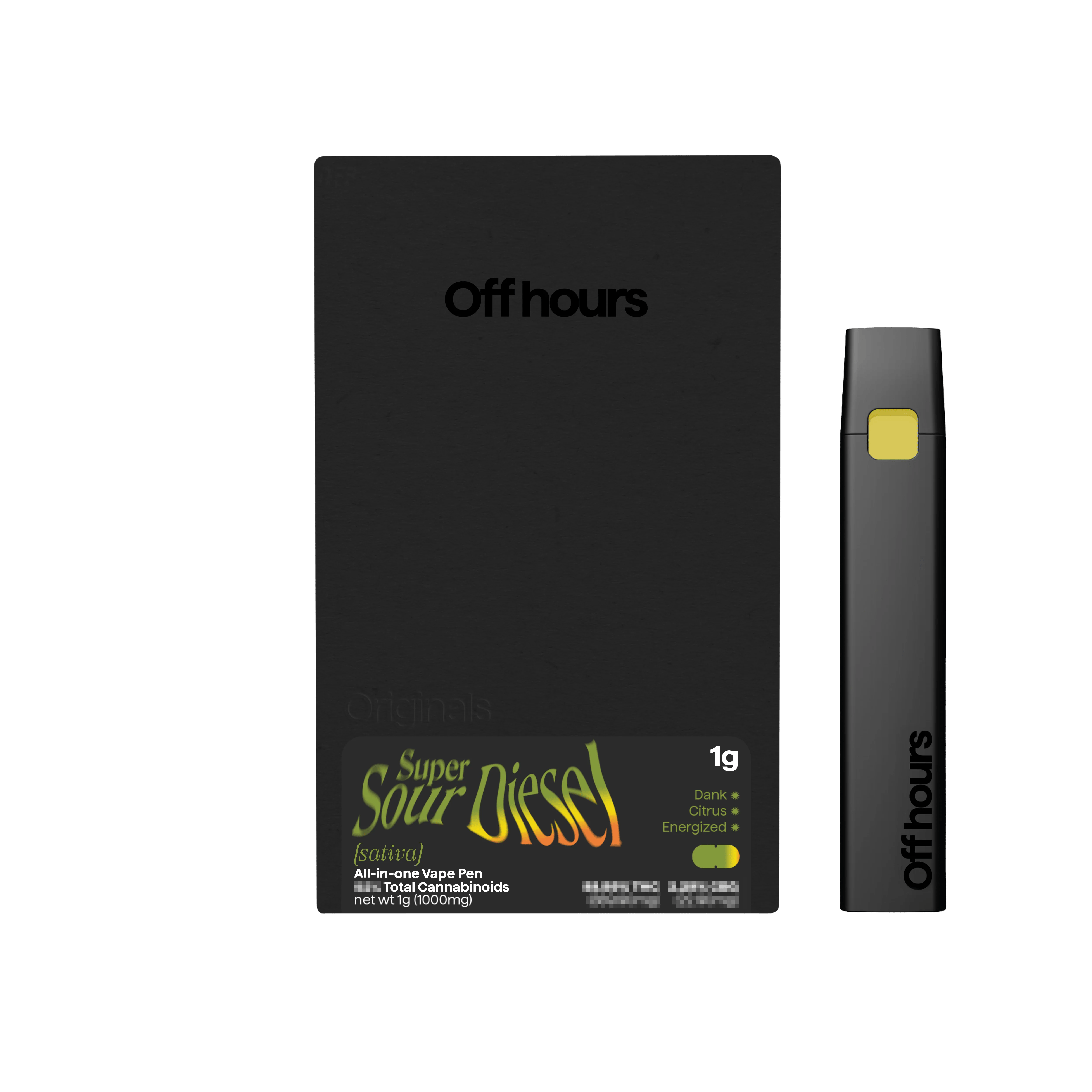 Off Hours All-in-one Vape Pen - Off hours (sativa Super Sour Diesel)