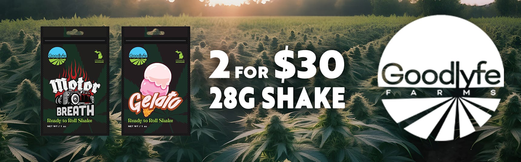 2/$30 Goodlyfe 28g Shake Pre-Packs