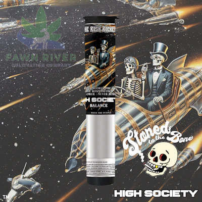 Stoned to the Bone - 1.3g Live Rosin Infused Preroll - High Society