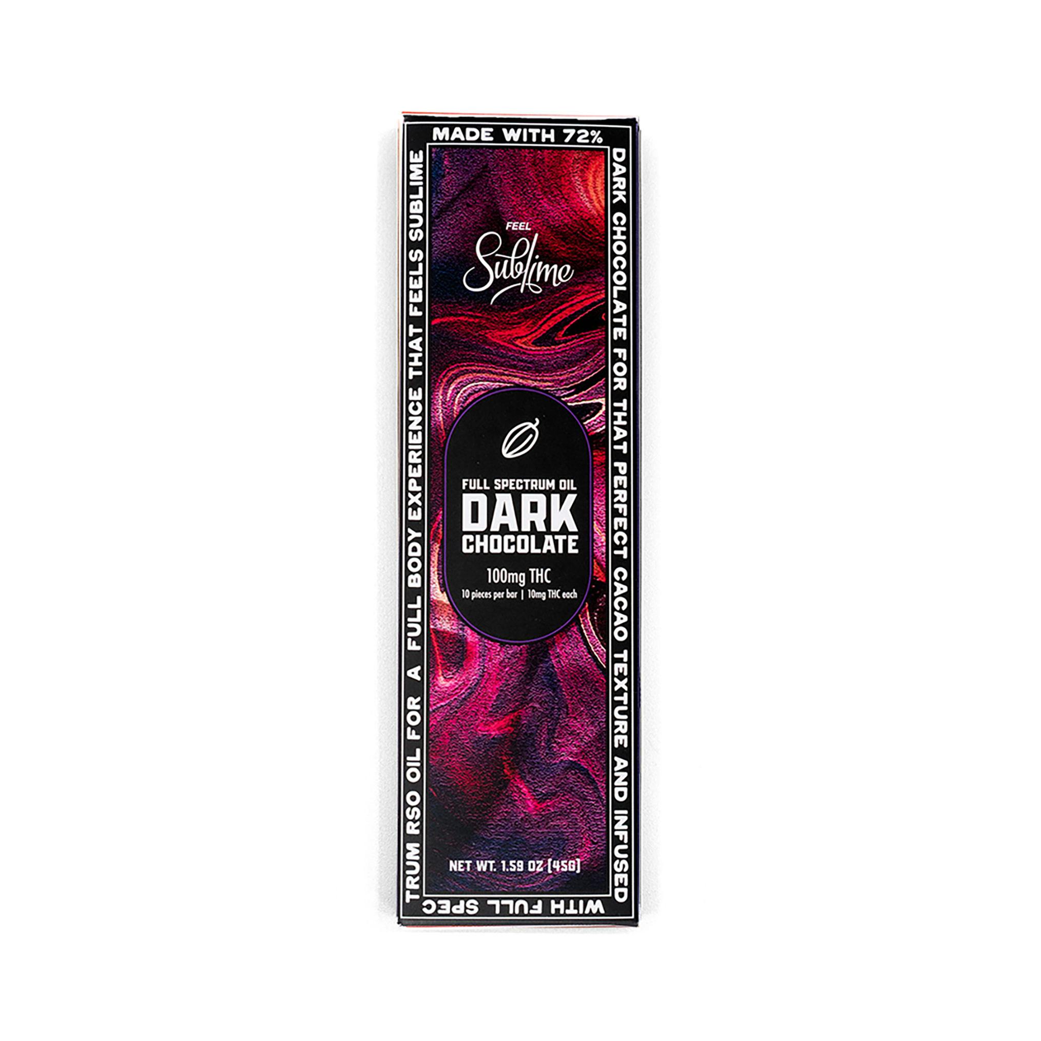 Feel Sublime 100mg - Dark RSO Bar